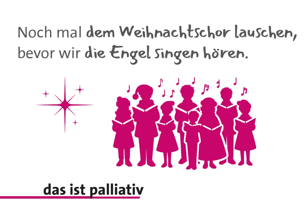 Postkarte Weihnachtschor